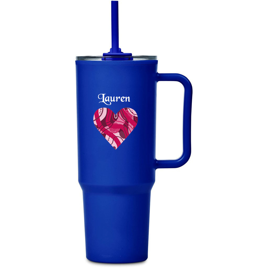 Personalised Heart TempLock Double-Wall Mug