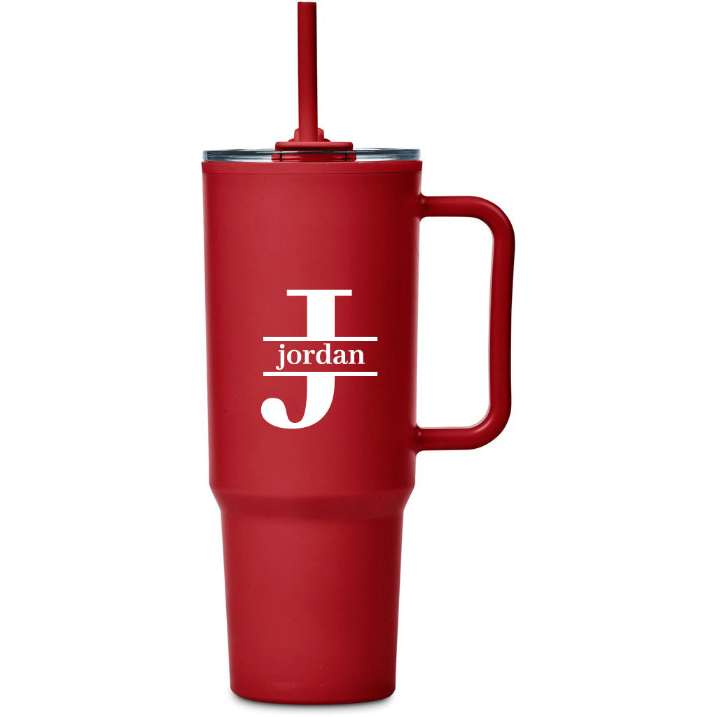 Personalised Initial + Name TempLock Double-Wall Mug