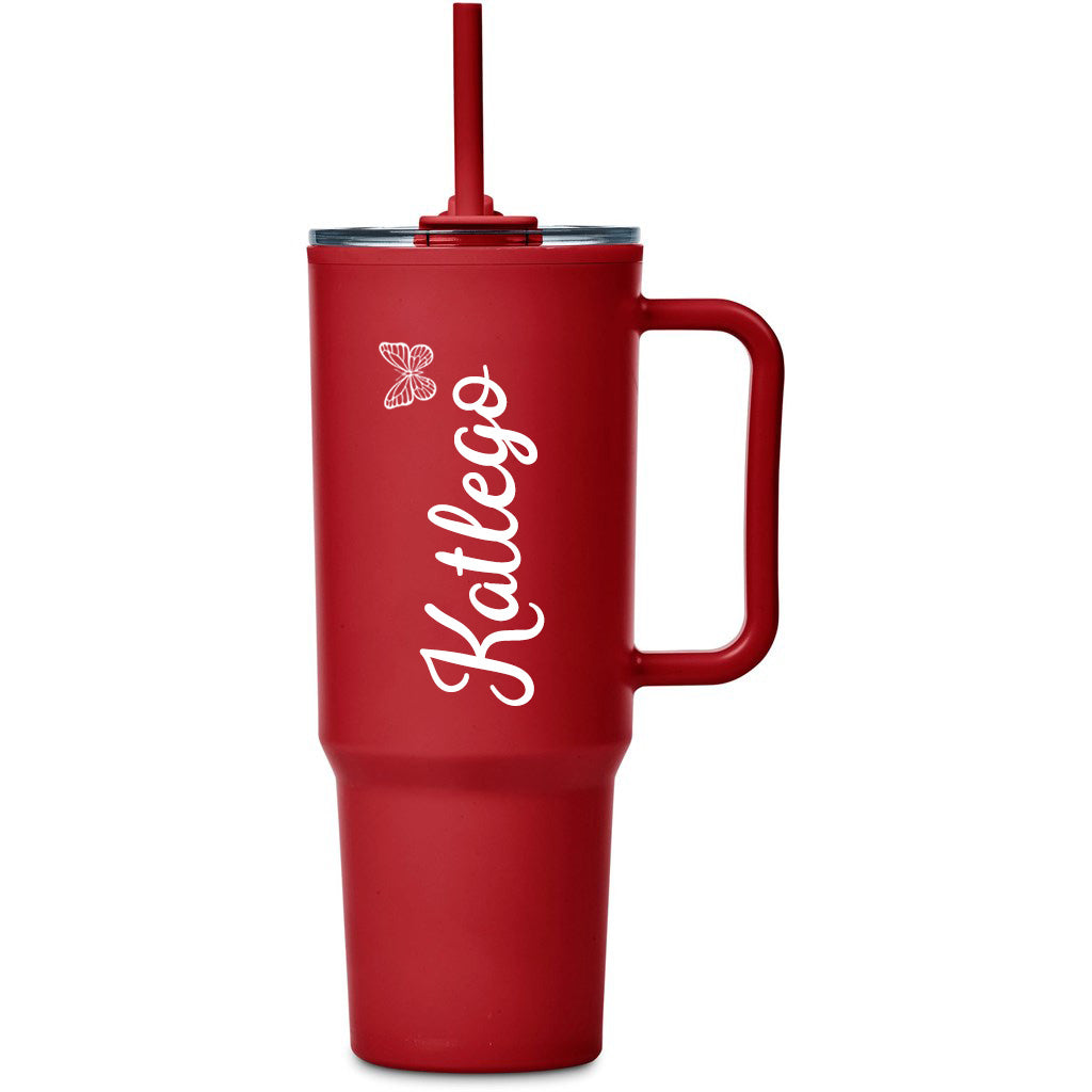Personalized Butterfly TempLock Double-Wall Mug