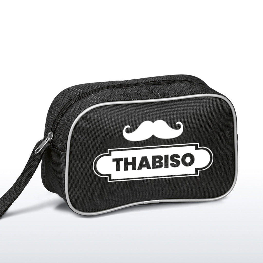 Grooming Bag - Mustache Name