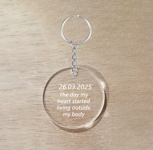 Personalised Classy Keyring - Special Memory