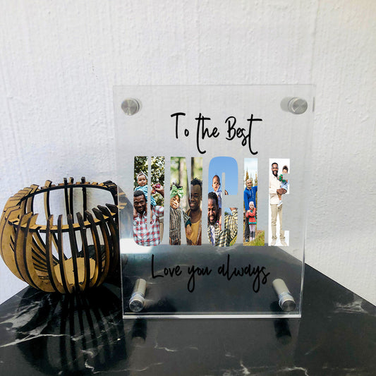 Personalised Acrylic Frame - Best Uncle + Photos