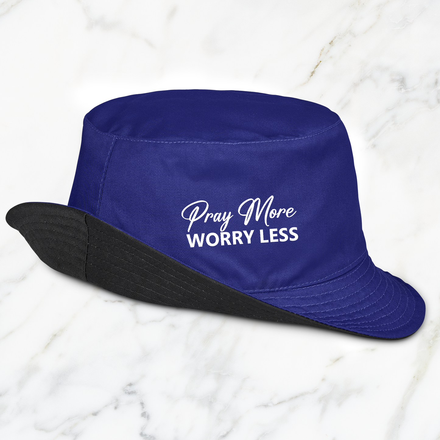 Street Flip Bucket Hat - Pray More & Worry Less