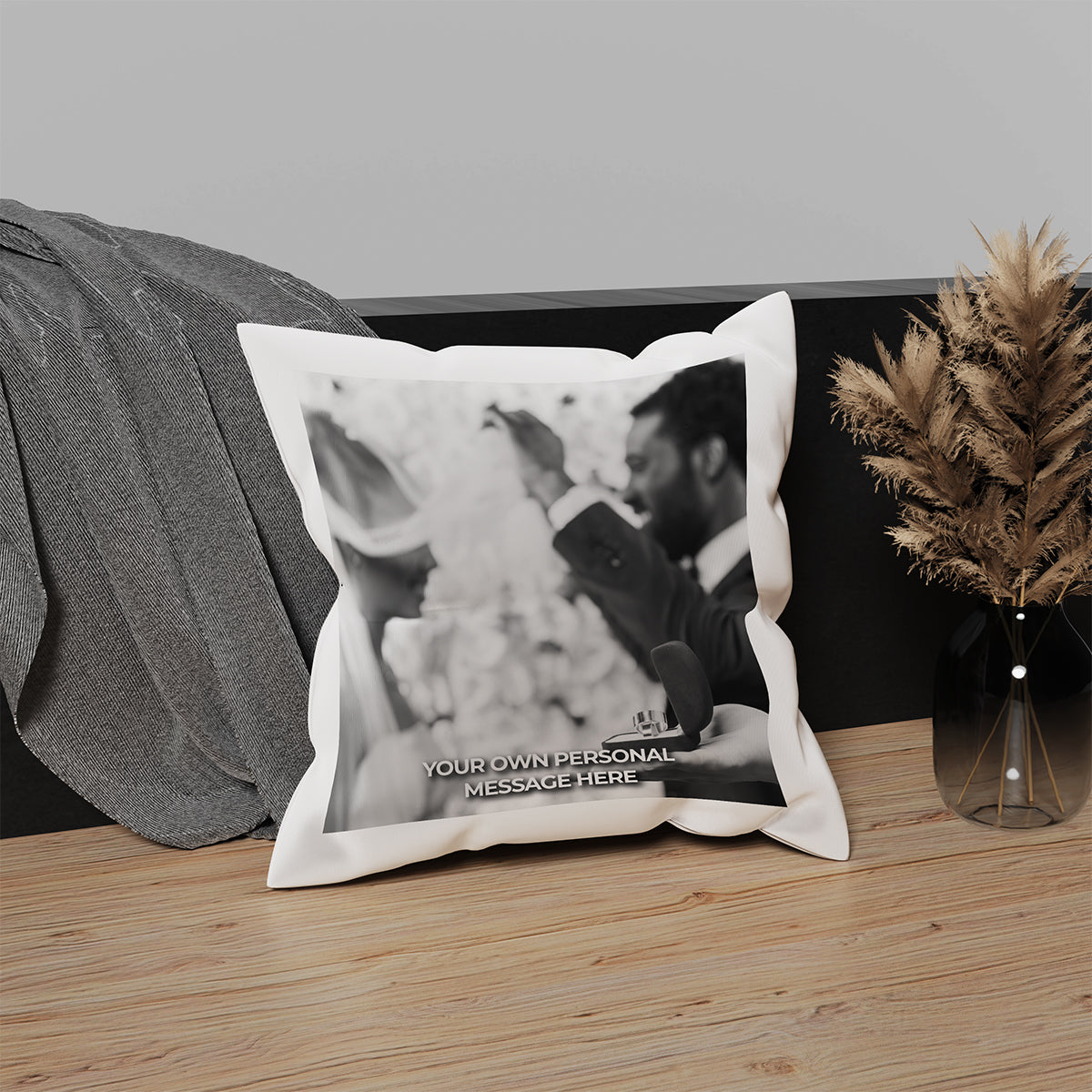 Personalised Wedding Photo Scatter Cushion