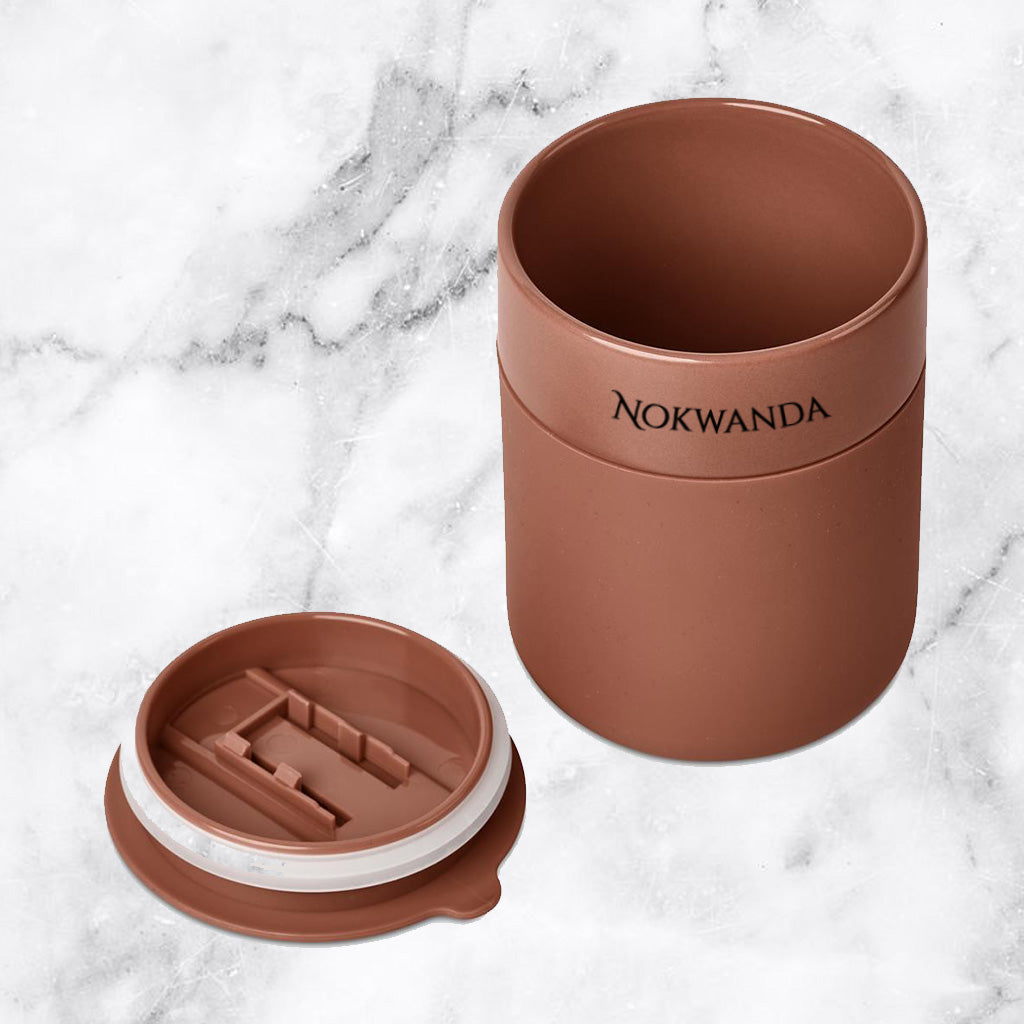BrewMuse Ceramic Coffee Tumbler