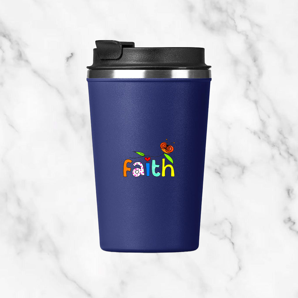 Personalised Vero Caldos Insulated Stainless Tumbler - Faith