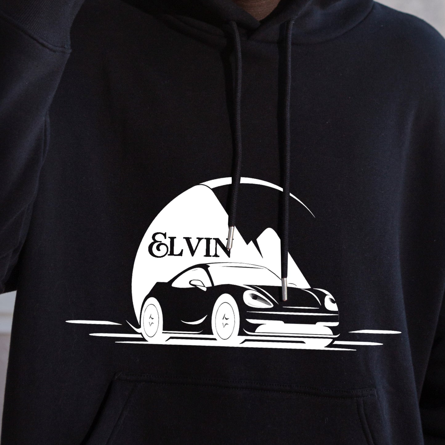 Personalized Hoodie Elvin Black