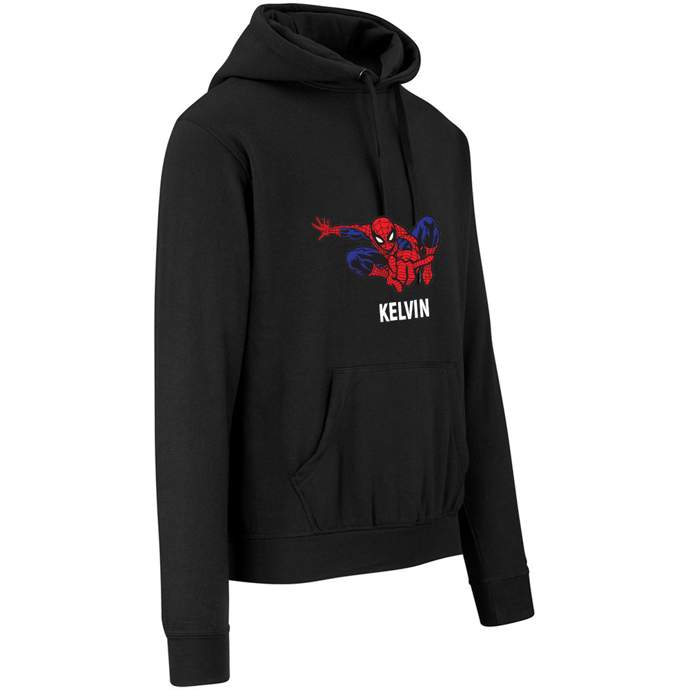 Boys Spider Man - Personalized Name Hoodie