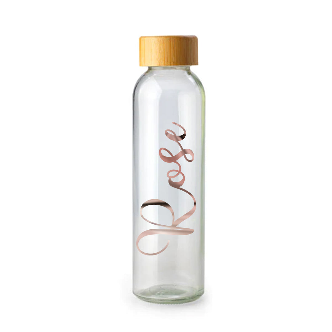 Personalized Bello Glass Water Bottle Name