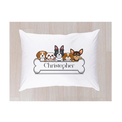 Personalised Puppy Pillowcase