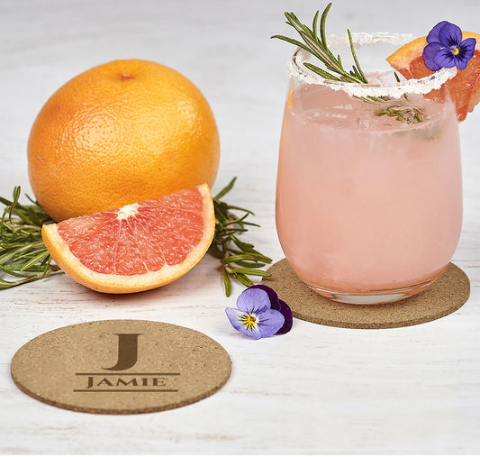 Personalised Coaster Set - Name + Initial