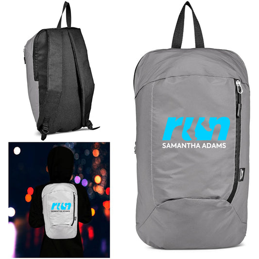 Personalized Name Olympia Reflective Backpack