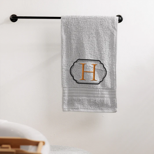 Imported XXL Bath Sheet - Cream - Initial