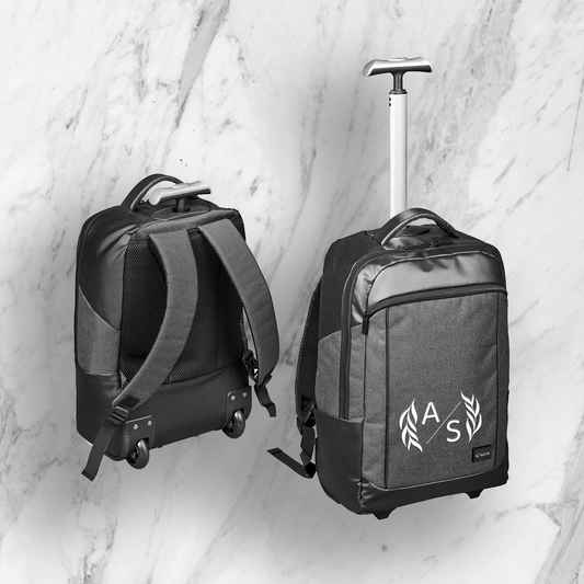 NexTrek Laptop Trolley Backpack  - Leafy Initials