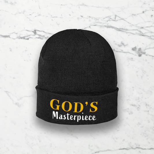 Black Colorado Acrylic Beanie - God's Masterpiece