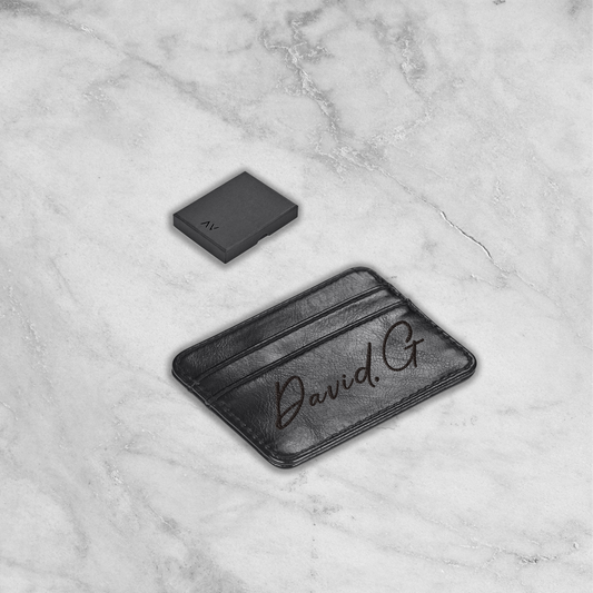 Coleridge SlimSecure Card Wallet - Name + Initial