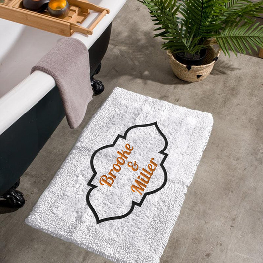 Bathroom Soft Luxury Cotton Rug - Names