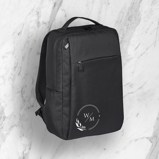 Reverta Recycled Laptop Backpack - Initials