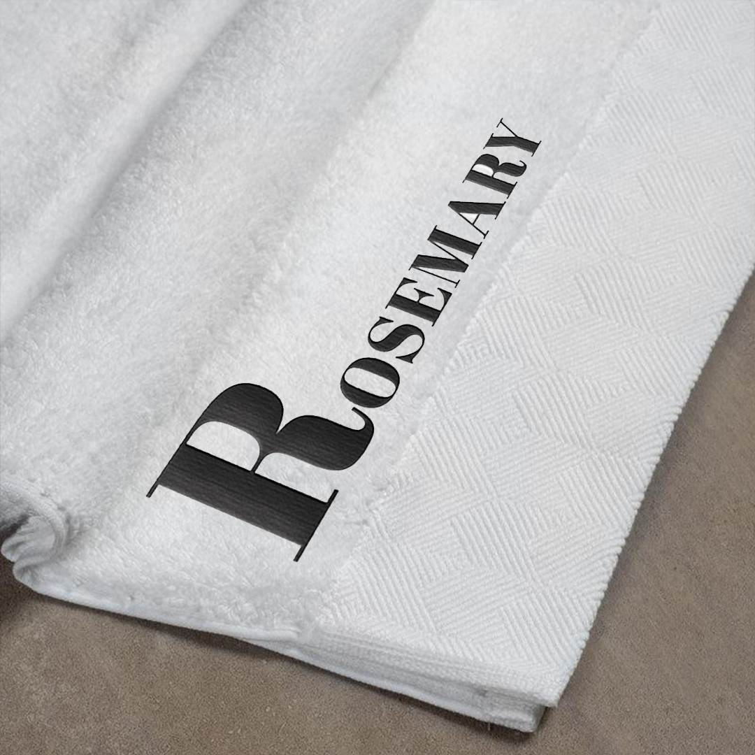 Hotelier Classic Bath Towel - Name ONLY