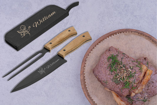 The Heritage Carving Set - Art + Name