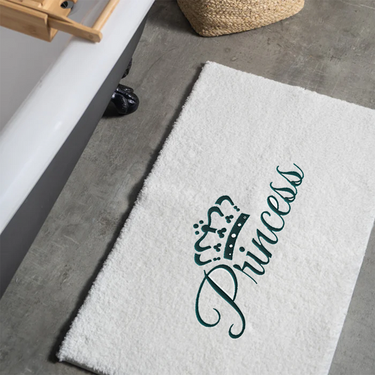 Cotton BareBay Anti-Slip Bath Mat - Crown Name