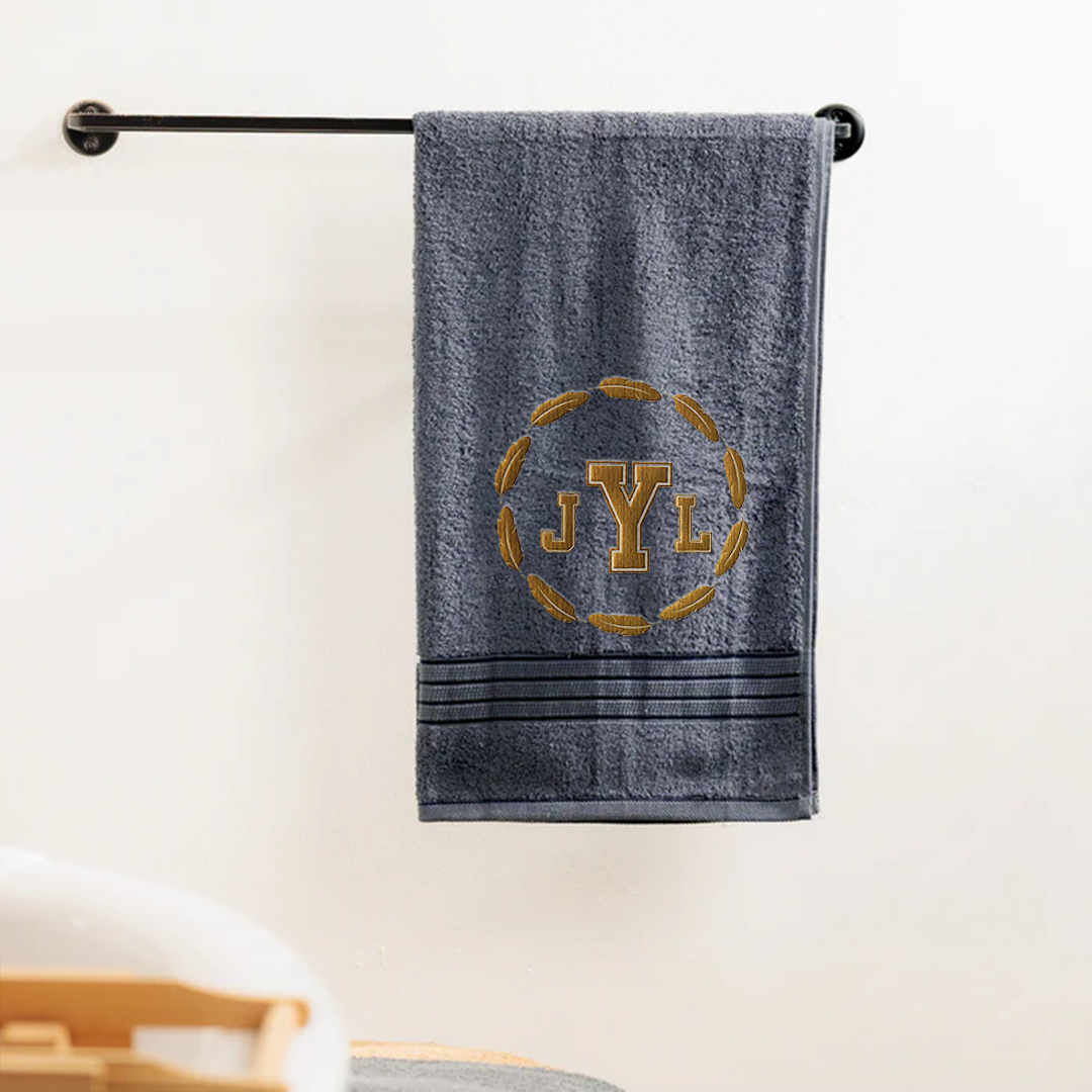 PureStay 100% Cotton Hand Towel - Initials