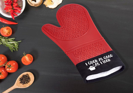 Ignite Silicone Oven Glove (Single) - I Cook As Good As I Look