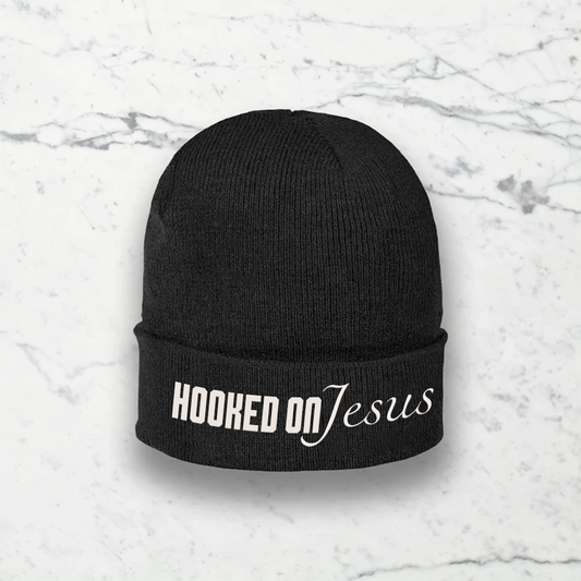 Black Colorado Acrylic Beanie - Hooked on Jesus