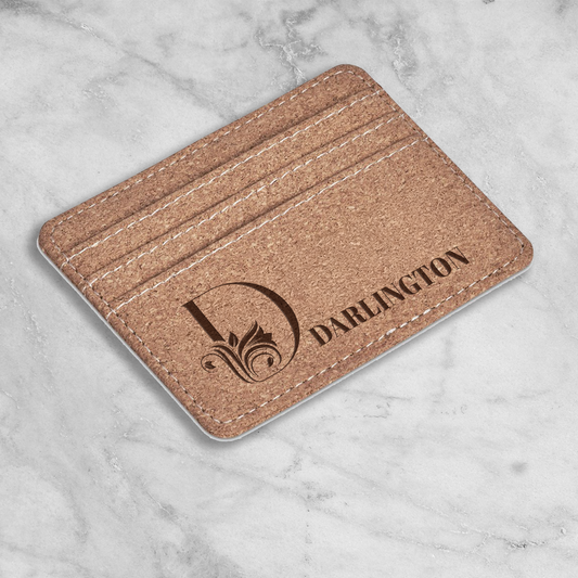 Personalised Lumen Card Holder - Art Initial + Name
