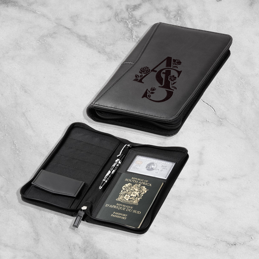 Personalised Vettro Travel Wallet - Initial
