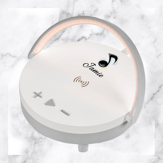 Quantex Bluetooth Speaker, Wireless Charger & Night Light