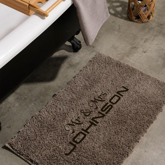 Cotton BareBay Anti-Slip Bath Mat - Names
