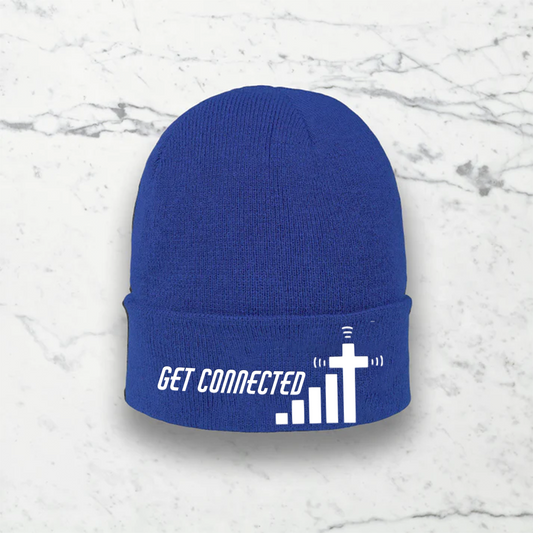 Blue Colorado Acrylic Beanie - Get Connected