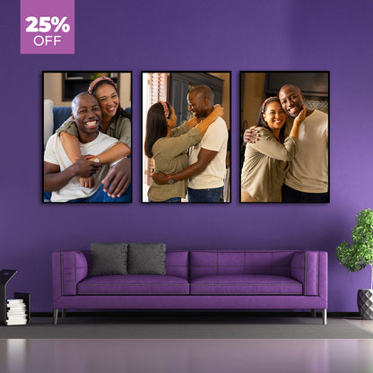 Trio Photo Canvas
