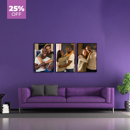 Trio Photo Canvas