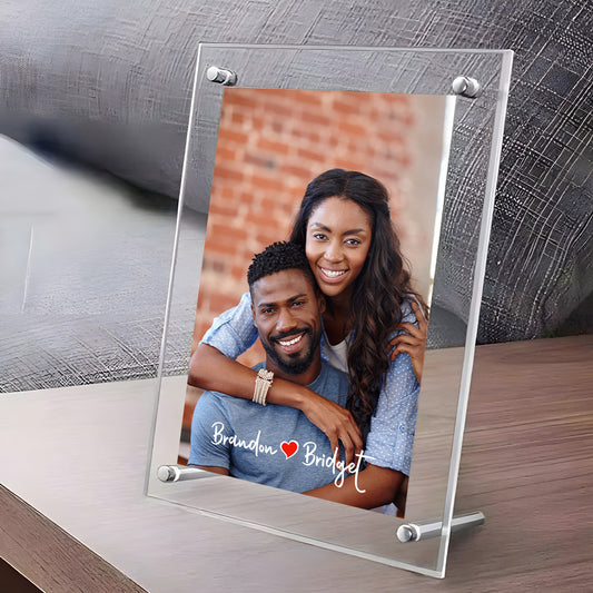 Personalised Lovers Acrylic Photo Frame