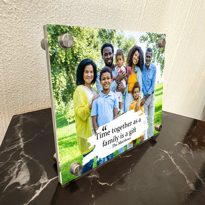 Personalised Family Portrait Acrylic Photo Frame