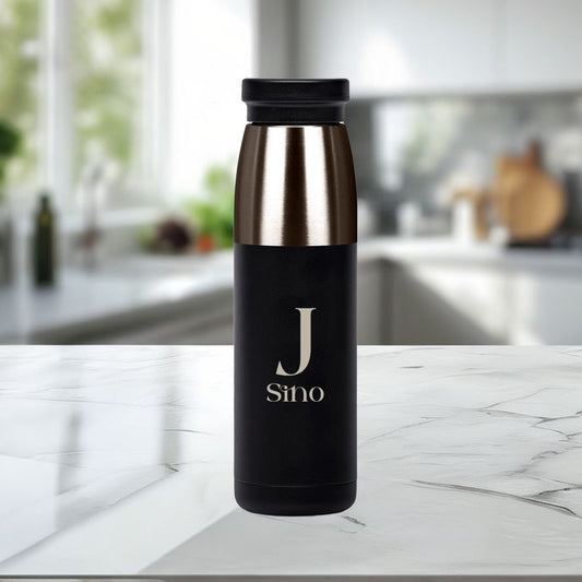Alex Varga Borealis Stainless Steel Vacuum Water Bottle – Initial + Name
