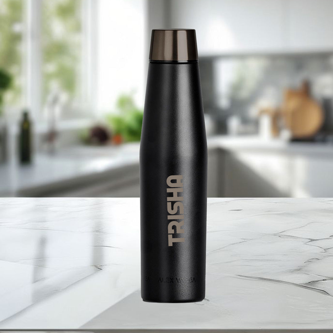 Solis Thermal Stainless Steel Vacuum Water Bottle - Name