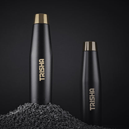 Solis Thermal Stainless Steel Vacuum Water Bottle - Name