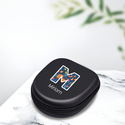 Personalised Utopia Pro Active Headphones - Floral Initial + Name