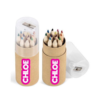 ColourPeak Premium Pencil Set - Pink Name