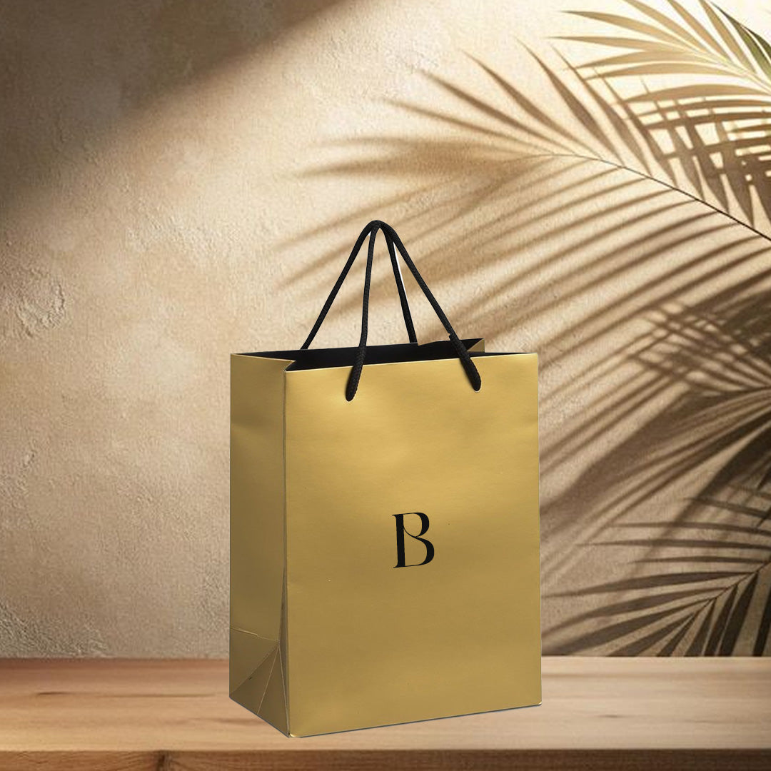 Glow Mini Paper Gift Bag - Initial ONLY