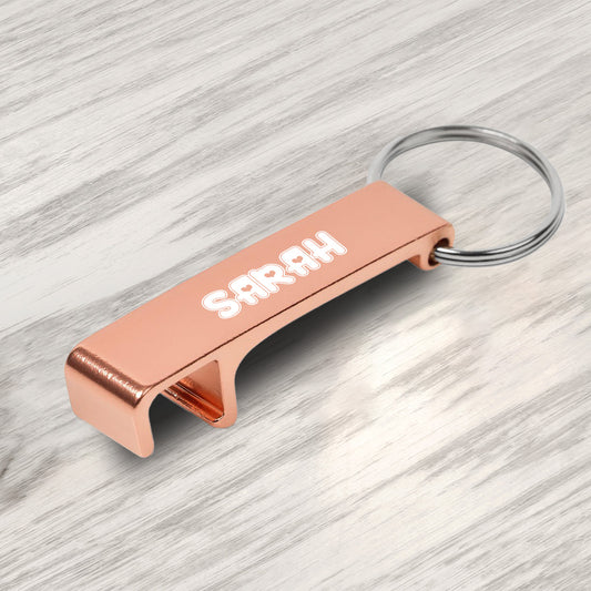 Multi-Functional Recycled Aluminium Keyholder (Hearts Text)
