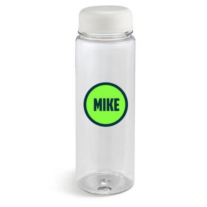 Personalised H20 Glow Plastic Water Bottle - Green Name