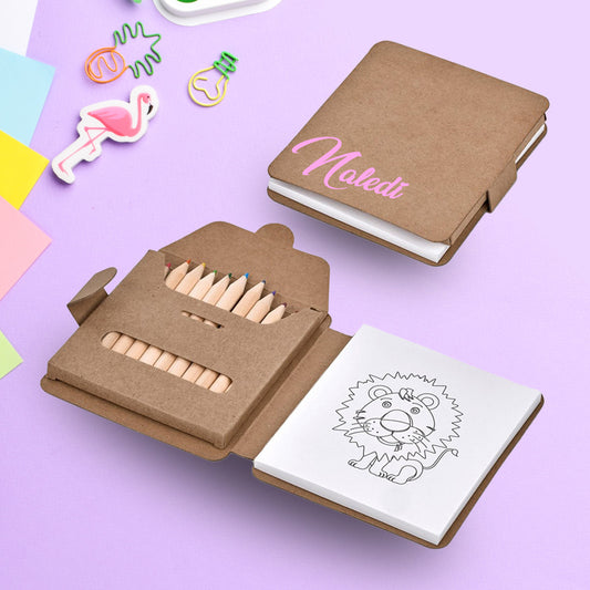 Kids Book Colouring Set - Name