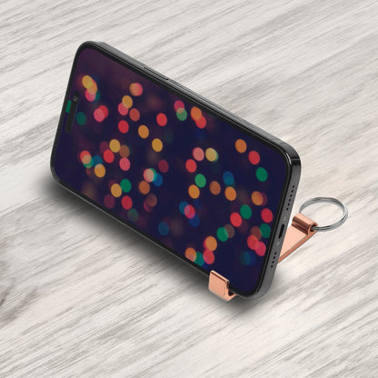 Multi-Functional Recycled Aluminium Keyholder (Hearts Text)