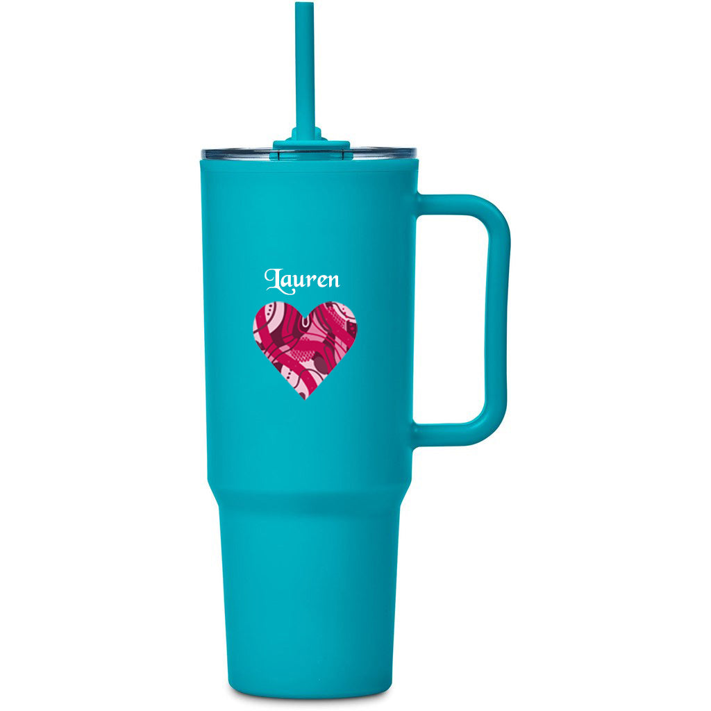 Personalised Heart TempLock Double-Wall Mug