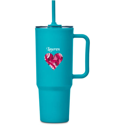 Personalised Heart TempLock Double-Wall Mug