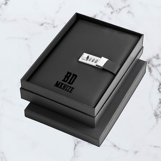 The VaultWrite Hard Cover Notebook - Big Initials + Name